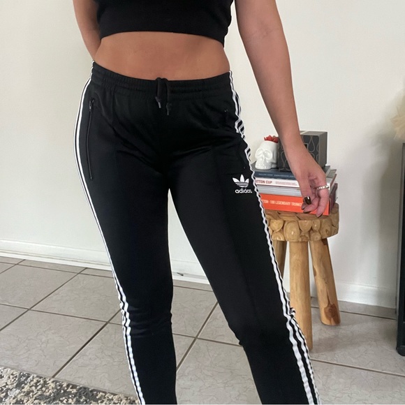 Adidas 3 Stripe Skinny Track Pant - Picture 10 of 11